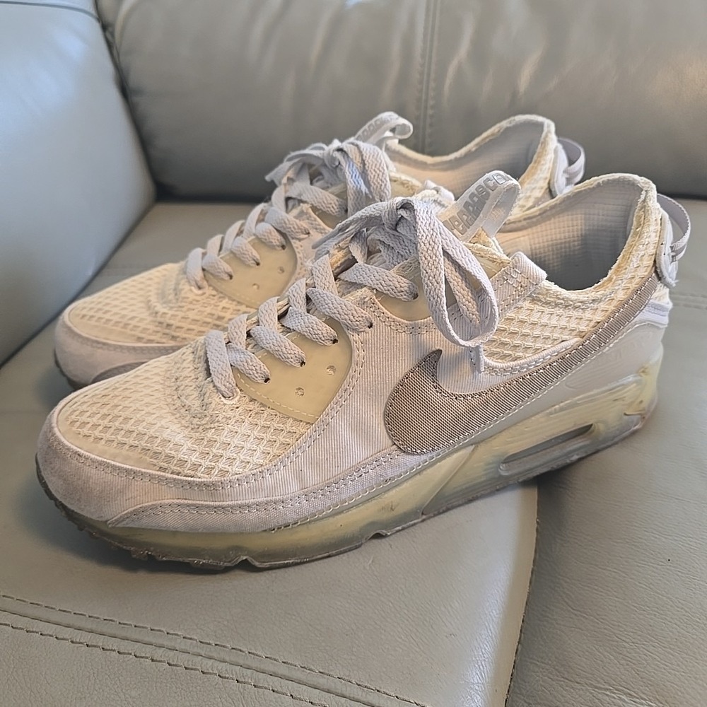 Nike Air Max Terrascape 90 Shoes Mens Size 9.5/9‎ Sail White DM0033-100 Sneakers